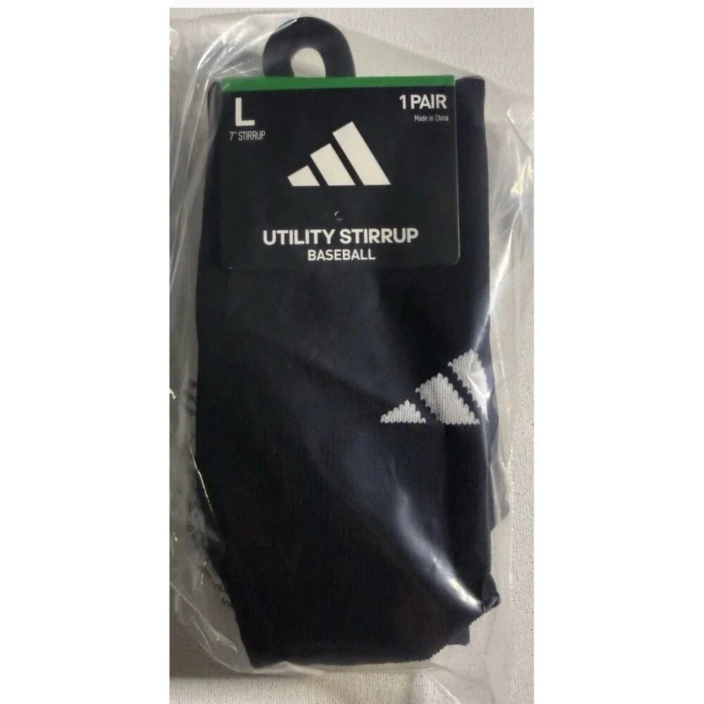 Adidas Unisex Stirrup Socks for Baseball, Softball & Team Large Black